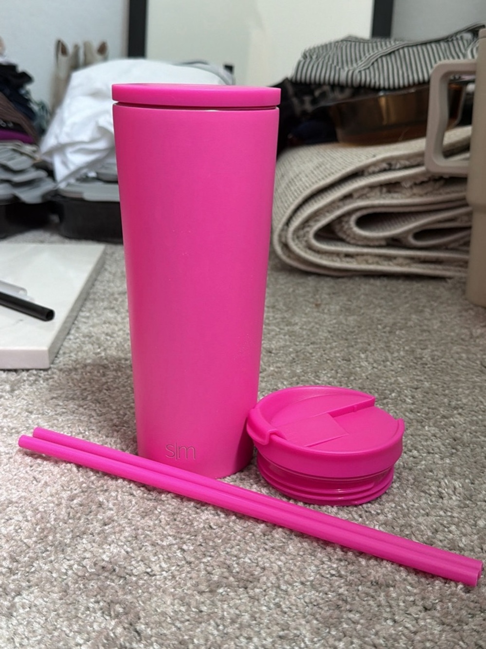 Simple Modern Hot Pink Classic Tumbler with Straw Lid & Coffee Lid